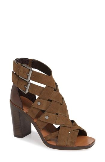 Women's Dolce Vita Noree Caged Block Heel Sandal M - Green