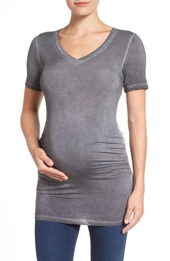 Women's Tart Maternity 'bump' Boyfriend Maternity Tee - Black