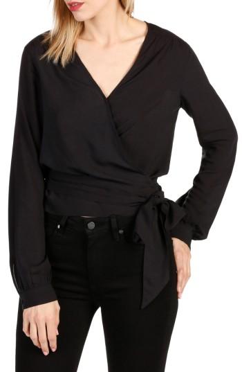 Women's Paige Carlyn Wrap Blouse - Black
