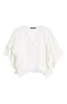 Women's Kas New York Candace Lace Blouse - White