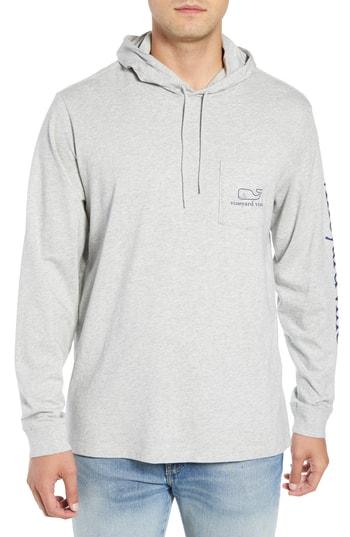 Men's Vineyard Vines Pocket Pullover Hoodie - Grey
