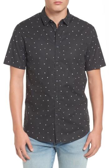 Men's Billabong X Warhol Print Woven Cotton Shirt - Black