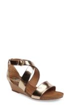 Women's Sofft Vita Strappy Wedge Sandal M - Metallic