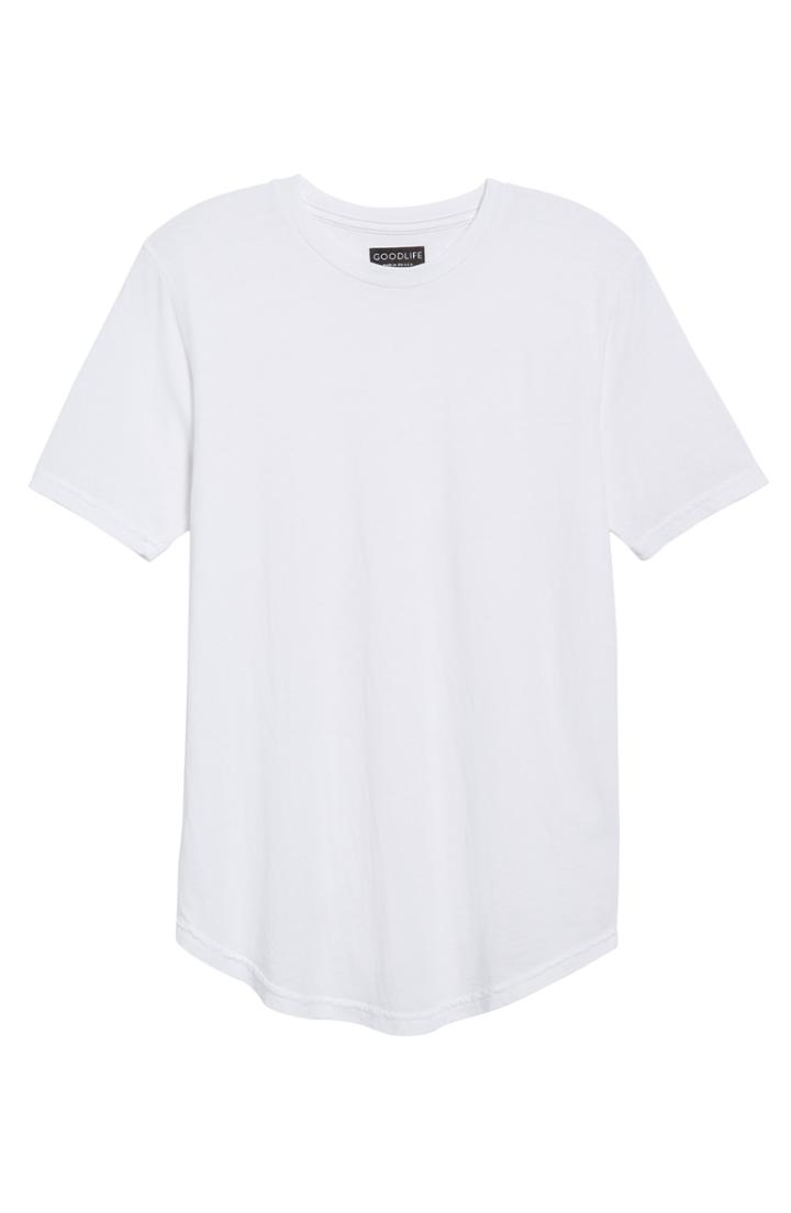 Men's Goodlife Scallop Triblend Crewneck T-shirt, Size - White