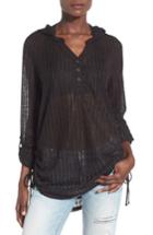 Women's Billabong Lovechild Hooded Cover-up Top - Black