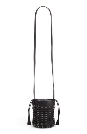 Paco Rabanne Mini Calfskin Bucket Bag -
