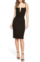 Women's Bardot Corset Body-con Dress - Black