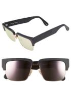 Women's Sunday Somewhere 'little God' 55mm Rectangular Sunglasses - Matte Black/ Rose Gold