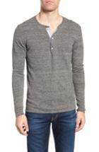Men's Billy Reid Heirloom Cotton & Cashmere Henley - Grey
