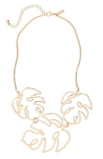 Women's Topshop Cutout Leaf Collar Necklace