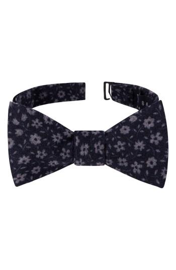 Men's Ted Baker London Floral Wool Bow Tie, Size - Blue