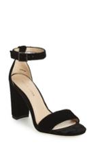Women's Pelle Moda 'bonnie' Ankle Strap Sandal .5 M - Black
