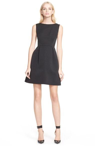 Women's Kate Spade Textured Fit & Flare Bow