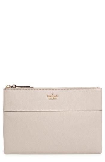 Kate Spade New York Jackson Street Large Mila Leather Pouch - Black