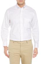 Men's Gitman Tailored Fit Plaid Dress Shirt - 34 - White