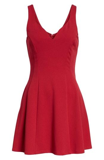 Women's Speechless Scuba Fit & Flare Dress