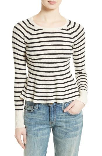 Women's La Vie Rebecca Taylor Stripe Lambswool Sweater