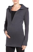 Women's Lab40 'riley' Maternity/nursing Top - Grey