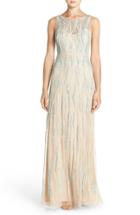 Women's Adrianna Papell Embellished Mesh Mermaid Gown
