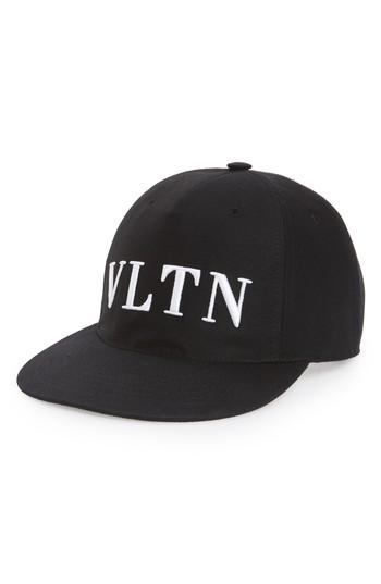 Men's Valentino Vltn Ball Cap - Black