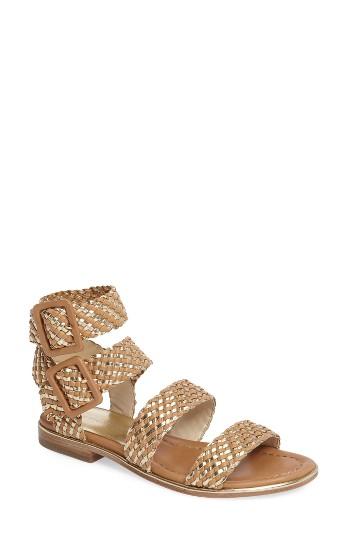 Women's Donald J Pliner Lucia Braided Sandal .5 M - Brown