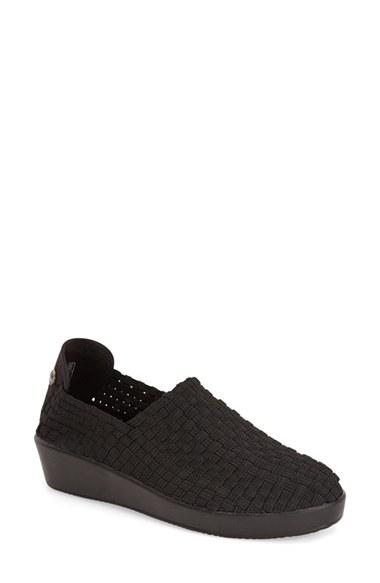 Women's Bernie Mev. 'cha Cha' Wedge Slip-on Us / 41eu - Black