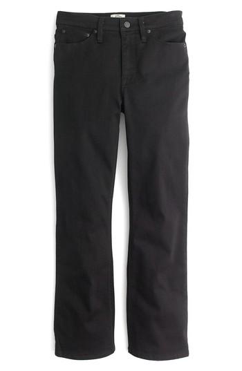 Women's J.crew Billie Demi Boot Crop Jeans - Black