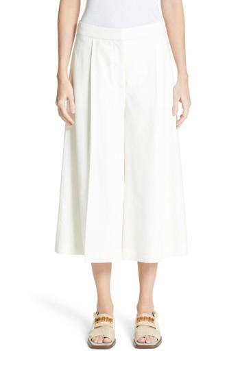 Women's Stella Mccartney Wool Twill Culottes Us / 36 It - Ivory