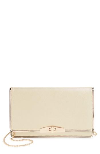 Cesca Metallic Crossbody Clutch -