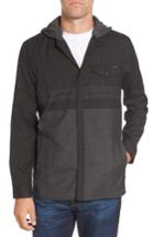 Men's O'neill Jacinto Hooded Flannel Shirt, Size - Black