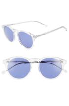 Women's Colors In Optics Sandy 51mm Gradient Round Sunglasses - Crystal/ Blue