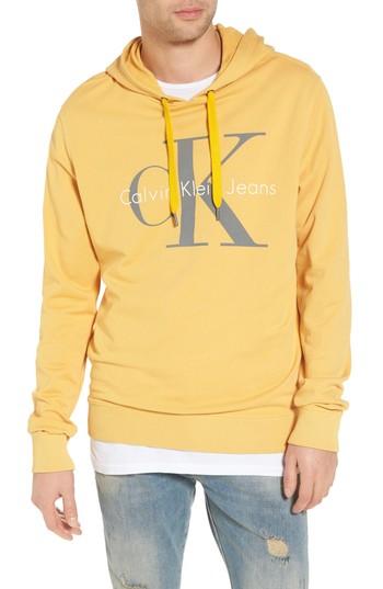 Men's Calvin Klein Jeans Pop Color Hoodie - Yellow