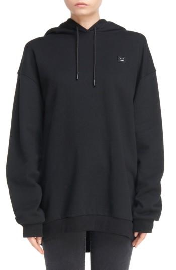 Women's Acne Studios Yala Patch Hoodie - Black