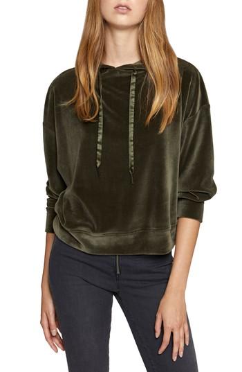 Women's Sanctuary Melrose Brigade Velour Hoodie - Green