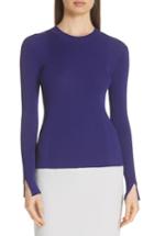 Women's Boss Feorgia Mix Rib Knit Sweater - Purple