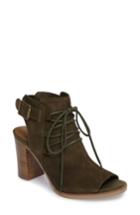 Women's Bella Vita Pru Lace-up Peep Toe Bootie N - Green