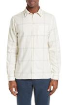 Men's Norse Projects Hans Brushed Check Sport Shirt - White