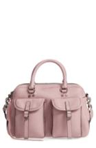 Rebecca Minkoff Military Pocket Leather Satchel - Pink