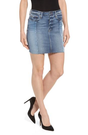 Women's Good American Patchwork Miniskirt