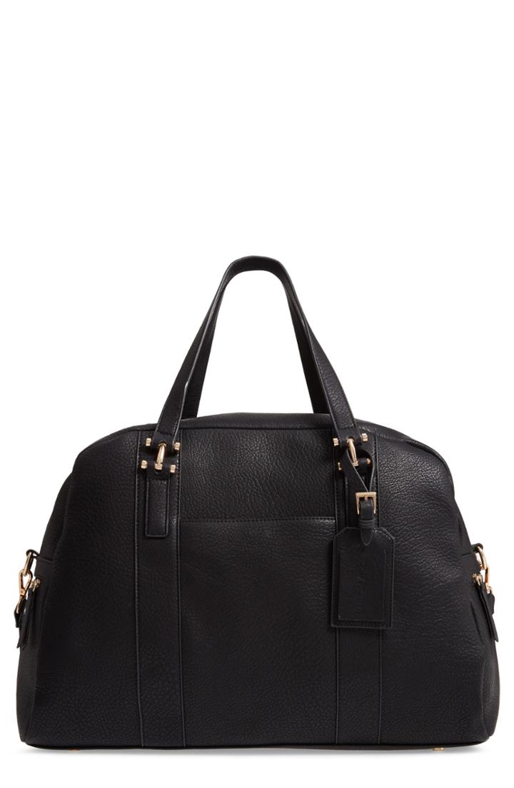 Sole Society March Faux Leather Tote - Black