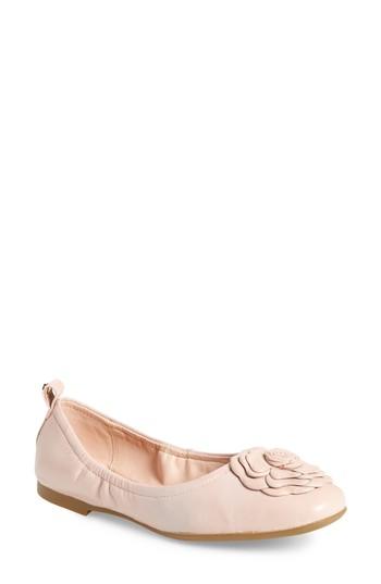 Women's Taryn Rose Rosalyn Ballet Flat M - Pink