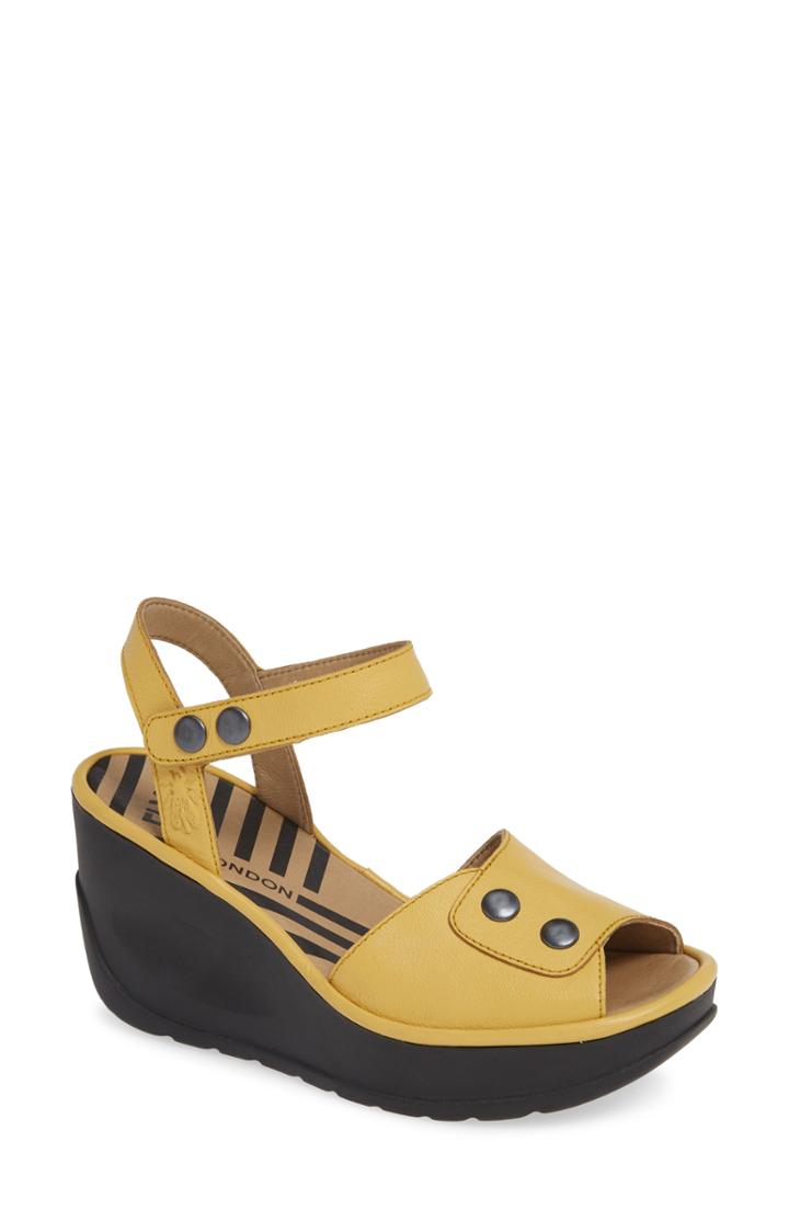 Women's Fly London Jemi Sandal .5-8us / 38eu - Yellow