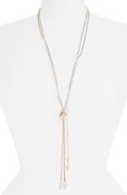 Women's Stella + Ruby Frankie Tie Beaded Lariat Necklace