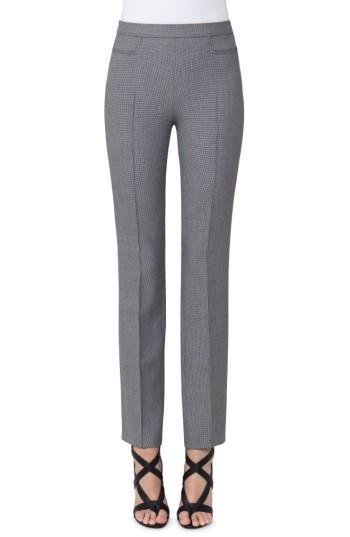 Women's Akris Punto Francoise Mini Houndstooth Jersey Pants - Grey