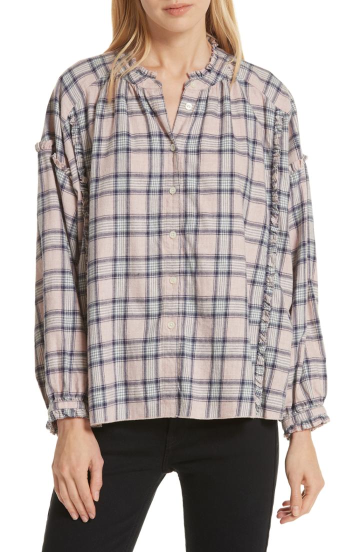 Women's The Great. The Handsome Button-up Shirt - Pink