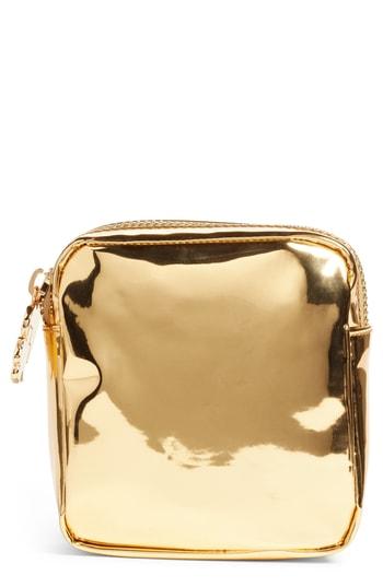 Stoney Clover Lane Patent Mini Makeup Pouch, Size - Gold