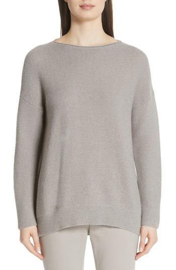 Women's Fabiana Filippi Merino Wool, Silk & Cashmere Blend Sweater Us / 38 It - Grey