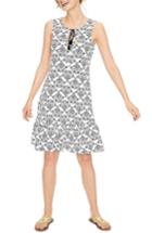 Women's Boden Tassel Tie Print Tank Dress - Ivory