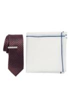 Men's The Tie Bar Flower Network 3-piece Skinny Tie Style Box, Size - Orange