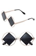 Women's Sunnyside La Garnet 58mm Geometric Sunglasses -